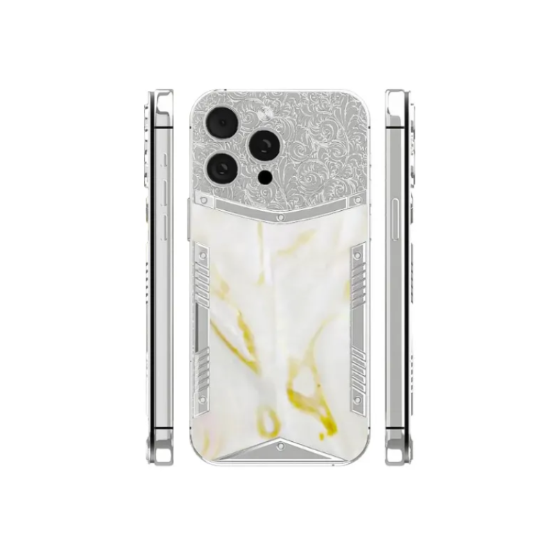 “Perla Aurea” Silver Edition: Handcrafted & Iridescent Pearl Accents